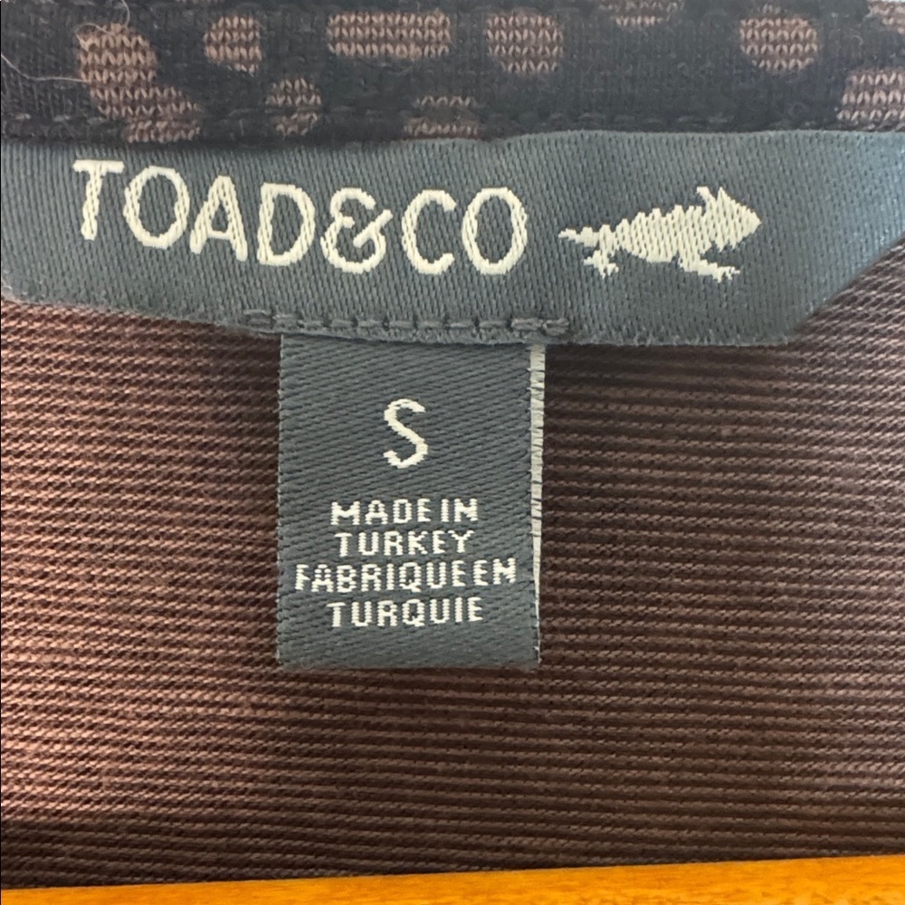 Toad&Co Black and Brown Wrap Long Sleeve Dress size small - Picture 5 of 8
